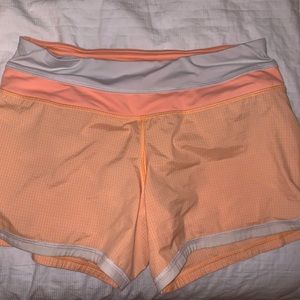Lululemon orange shorts size 6